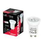 LED line PRIME LED lemputė GU11 3W 6500K 330lm 170-250V 38° Šalta balta
