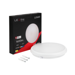 LED line PRIME Lubinis šviestuvas LUNAR 16W 4000K 1600lm IP65 apvalus Neutrali balta