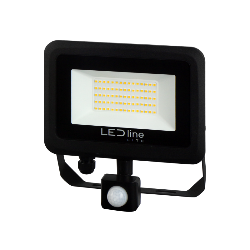 LED line LITE Prožektorius PHOTON 50W 4000K 5000lm judesio su sensoriumi Neutrali balta