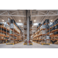 LED line PRIME Aukštų patalpų šviestuvas PHANTOM 190 200W 4000K 38000lm 1-10V 60° Neutrali balta