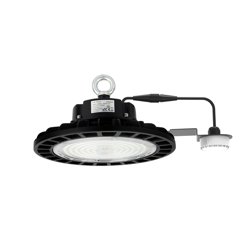 LED line PRIME Aukštų patalpų šviestuvas PHANTOM 190 100W 4000K 19000lm 1-10V 120° su sensoriumi Neutrali balta