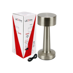 Stalinis šviestuvas RIWIA 1.0W 120lm CCT IP20 PILKAS 1800mAh