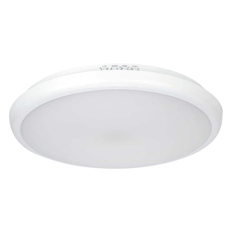 LED line PRIME Lubinis šviestuvas LUNAR 22W 4000K 2200lm IP65 apvalus judesio su sensoriumi Neutrali balta