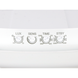 LED line PRIME Lubinis šviestuvas LUNAR 22W 4000K 2200lm IP65 apvalus judesio su sensoriumi Neutrali balta
