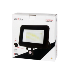 LED line LITE Prožektorius PHOTON 100W 4000K 10000lm judesio su sensoriumi Neutrali balta