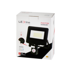 LED line LITE Prožektorius PHOTON 30W 4000K 3000lm judesio su sensoriumi Neutrali balta