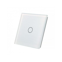 Vienos vietos LIVOLO stiklo panelė 701-61 (vienpolio jungiklio) Balta