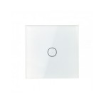 Vienos vietos LIVOLO stiklo panelė 701-61 (vienpolio jungiklio) Balta