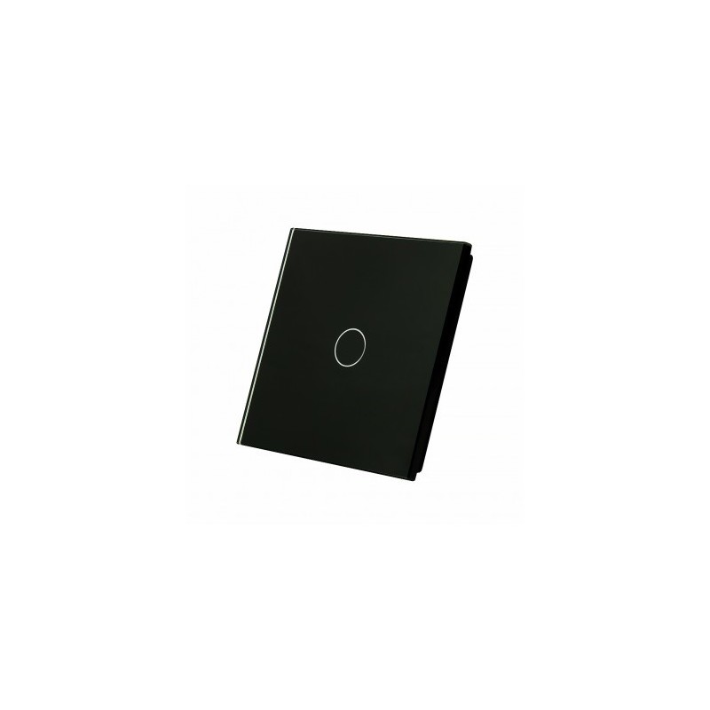 Vienos vietos LIVOLO stiklo panelė 701-62 (vienpolio jungiklio) Juoda