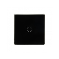 Vienos vietos LIVOLO stiklo panelė 701-62 (vienpolio jungiklio) Juoda