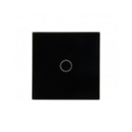 Vienos vietos LIVOLO stiklo panelė 701-62 (vienpolio jungiklio) Juoda