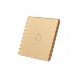 Vienos vietos LIVOLO stiklo panelė 701-63 (vienpolio jungiklio) Aukso