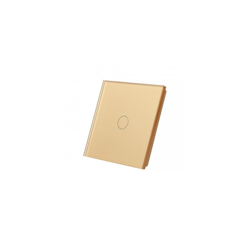 Vienos vietos LIVOLO stiklo panelė 701-63 (vienpolio jungiklio) Aukso