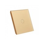 Vienos vietos LIVOLO stiklo panelė 701-63 (vienpolio jungiklio) Aukso