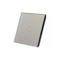 Vienos vietos LIVOLO stiklo panelė 701-64 (vienpolio jungiklio) Pilka