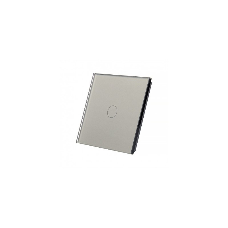 Vienos vietos LIVOLO stiklo panelė 701-64 (vienpolio jungiklio) Pilka