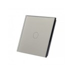 Vienos vietos LIVOLO stiklo panelė 701-64 (vienpolio jungiklio) Pilka