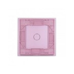 Vienos vietos LIVOLO stiklo panelė 701-67 (vienpolio jungiklio) Rožinė