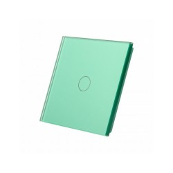 Vienos vietos LIVOLO stiklo panelė 701-68 (vienpolio jungiklio) Žalia
