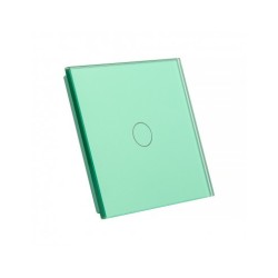 Vienos vietos LIVOLO stiklo panelė 701-68 (vienpolio jungiklio) Žalia