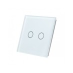 Vienos vietos LIVOLO stiklo panelė 702-61 (dvipolio jungiklio) Balta