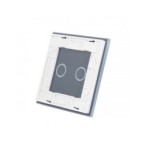 Vienos vietos LIVOLO stiklo panelė 702-61 (dvipolio jungiklio) Balta