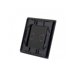 Vienos vietos LIVOLO stiklo panelė 702-62 (dvipolio jungiklio) Juoda
