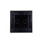 Vienos vietos LIVOLO stiklo panelė 702-62 (dvipolio jungiklio) Juoda