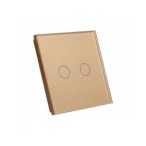 Vienos vietos LIVOLO stiklo panelė 701-63 (dvipolio jungiklio) Aukso
