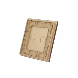 Vienos vietos LIVOLO stiklo panelė 701-63 (dvipolio jungiklio) Aukso