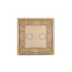 Vienos vietos LIVOLO stiklo panelė 701-63 (dvipolio jungiklio) Aukso
