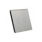 Vienos vietos LIVOLO stiklo panelė 701-64 (dvipolio jungiklio) Pilka