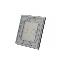 Vienos vietos LIVOLO stiklo panelė 701-64 (dvipolio jungiklio) Pilka