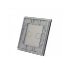 Vienos vietos LIVOLO stiklo panelė 701-64 (dvipolio jungiklio) Pilka