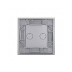 Vienos vietos LIVOLO stiklo panelė 701-64 (dvipolio jungiklio) Pilka