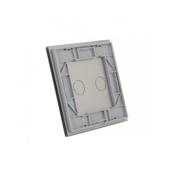 Vienos vietos LIVOLO stiklo panelė 701-64 (dvipolio jungiklio) Pilka