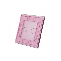 Vienos vietos LIVOLO stiklo panelė 701-67 (dvipolio jungiklio) Rožinė