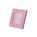 Vienos vietos LIVOLO stiklo panelė 701-67 (dvipolio jungiklio) Rožinė