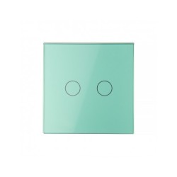 Vienos vietos LIVOLO stiklo panelė 701-68 (dvipolio jungiklio) Žalia