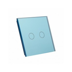 Vienos vietos LIVOLO stiklo panelė 701-69 (dvipolio jungiklio) Mėlyna