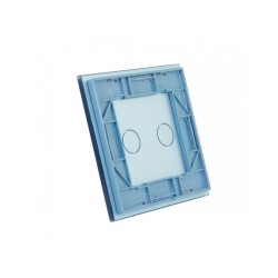 Vienos vietos LIVOLO stiklo panelė 701-69 (dvipolio jungiklio) Mėlyna