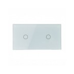 Dviejų vietų LIVOLO stiklo panelė 7011-61 (1+1) Balta