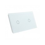 Dviejų vietų LIVOLO stiklo panelė 7011-61 (1+1) Balta