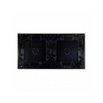 Dviejų vietų LIVOLO stiklo panelė 7011-62 (1+1) Juoda