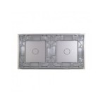 Dviejų vietų LIVOLO stiklo panelė 7011-64 (1+1) Pilka