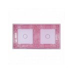 Dviejų vietų LIVOLO stiklo panelė 7011-67 (1+1) Rožinė