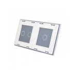 Dviejų vietų LIVOLO stiklo panelė 7012-61 (1+2) Balta