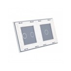 Dviejų vietų LIVOLO stiklo panelė 7012-61 (1+2) Balta