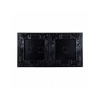 Dviejų vietų LIVOLO stiklo panelė 7012-62 (1+2) Juoda