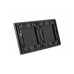 Dviejų vietų LIVOLO stiklo panelė 7012-62 (1+2) Juoda